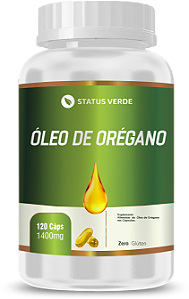 Kit 12 Óleo de Orégano 120 x 12  Cápsulas 1400mg Status Verde
