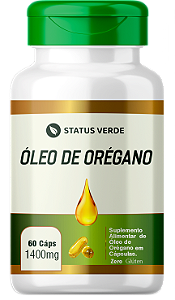 Óleo de Orégano 60  Cápsulas 1400mg Status Verde