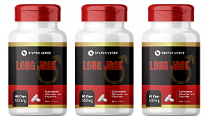 Kit 3 Long Jack 180 Cápsulas 500 mg Status Verde
