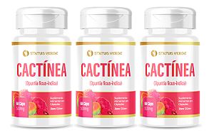 Kit 3 Cactínea 180 Cápsulas 500mg Status Verde