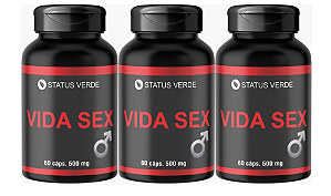 kit 3 Vida Sex 500mg 180 Cápsulas - Status Verde