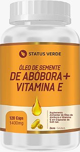 Kit 12 Óleo de Semente de Abóbora + Vitamina E 120 Cápsulas 1400mg Status Verde
