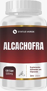 Kit 12 Alcachofra  120 Cápsulas 500 mg  Status Verde