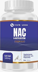 NAC N-Acetilcisteína 500mg - 120 Cápsulas Status Verde