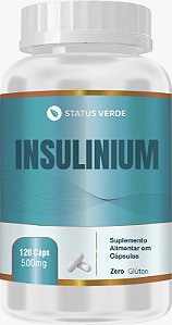 Kit 12 Insulinium 120 x 12 Cápsulas 500mg Status Verde