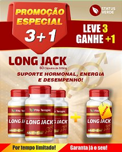 PROMOÇÃO - KIT 3 Long Jack 180 Cápsulas | Fitoterapic - 1 GRÁTIS