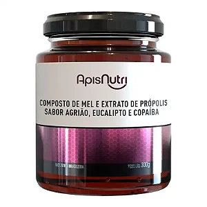 Mel Composto Própolis Eucalipto Agrião e Copaiba 300G