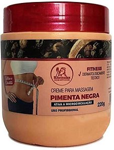 Creme de massagem Pimenta Negra 220g – Rhenuks