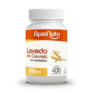 Levedo de Cerveja -  400 Comprimidos - Apisnutri