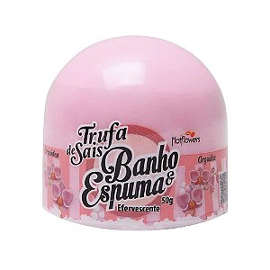 Banho e espuma trufa de sais efervescentes orquídea 50g Hot Flowers