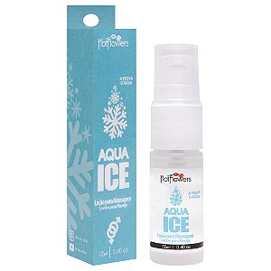 Aqua Ice Loção para Massagem com silicone 12ml Hot Flowers