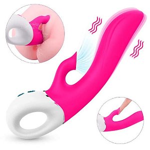 VIBRADOR DEW RECARREGÁVEL ESTIMULADOR DE CLITÓRIS E PONTO G - 9 VIBRAÇÕES E 9 MODOS DE SUCÇÃO - DEW