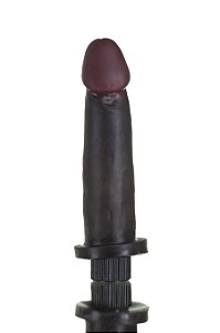 Protese Hot Black Realístico com Vibrador Interno 18 x 4,5