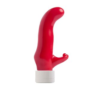 Vibrador Personal Color Com Estimulador Clitoriano  - Vermelho