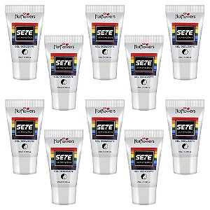 Gel Deslizante Sete Sensações 25g KIT 10UN