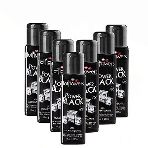 Power Black Ice - Gel 35ml Embalagem c/ 10 unid  Hot Flowers