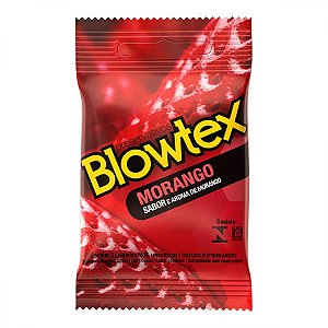 Preservativo Blowtex Morango 3 unidades.