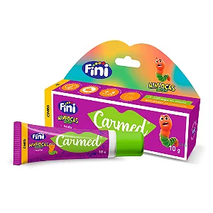 Carmed Fini Minhocas Hidratante Labial Incolor Maça Verde