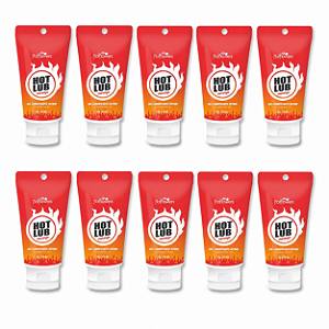 Gel Deslizante Beijável Hot Lub Hot Flowers - KIT 10UN