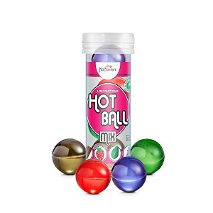 Hot Ball Mix 4 unidades menta, Chocolate, Morango e uva Hot Flowers