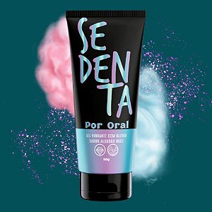 Sedenta por Oral - Gel vibrante com Glitter sabor Algodão Doce 50g - Pepper Blend