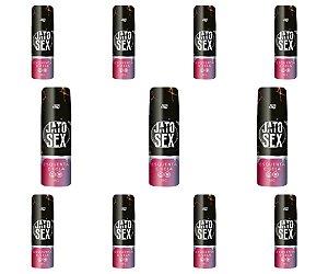 Kit Jato Sex Bisáfico Gel Comestível Excitante e Lubrificante 18ml - Emb. c/ 10und. Pepper Blend