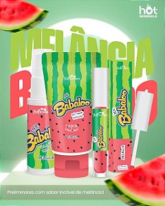 Kit Gel Deslizante Ice + Babaloo Gloss Ice Labial + Gel Lubrificante Comestível Ice Babaloo Melancia