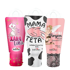 Kit Xana Loka + Mama Teta + Total Virgem Virgem Hotflowers
