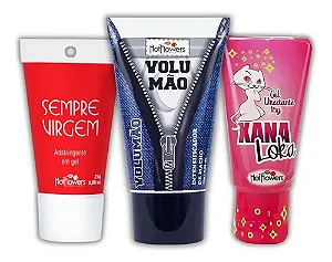 Kit Sempre Virgem + Xana Loka + Volumão Hotflowers