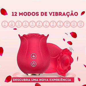 Vibrador Silicone recarregável 12 pulsação - Ruby