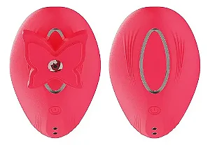 Vibrador silicone 10 modos de vibração e dedilhar