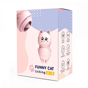 Vibrador Recarregável Funny Cat - 10 Modos de Estimulação