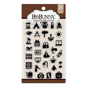 Carimbo Ícones de Viagem - Adventure Icons Stamp Bo Bunny
