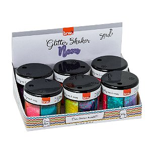 Glitter Shaker Neon 60g - 6 cores  - Unidade