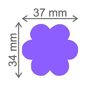 Furador Artesanal Gigante Flor - Exclusivo Para Papel - 34mm x 37mm