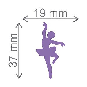 Furador Artesanal Gigante Bailarina - Exclusivo Para Papel - 37mm x 19mm