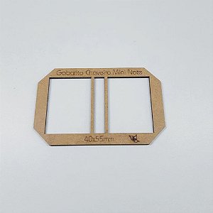 Gabarito 40mm x 55mm - Bloco de Notas