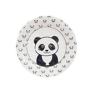 Prato de Papel Panda - 10 Unidades