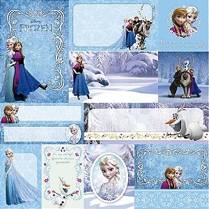 Scrap Dupla Face Frozen 2 Tags - 19686 - Toke e Crie