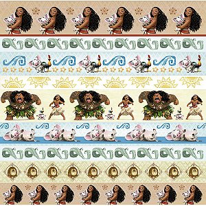 Scrap Dupla Face Moana 2 Faixas - 19673 - Toke e Crie