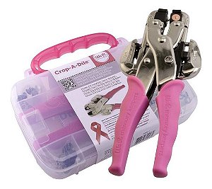 Kit Crop-A-Dile Rosa + 100 ilhoses - We R