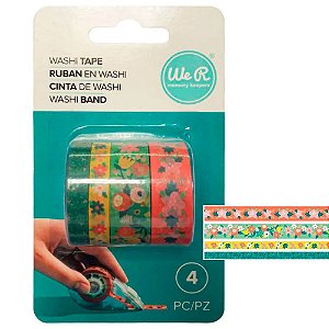 Kit Washi Tapes Floral - 4 Unidades - We R