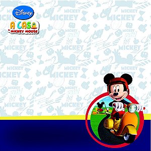 Scrap Dupla Face A Casa do Mickey 2 Paisagem - 19687 - Toke e Crie