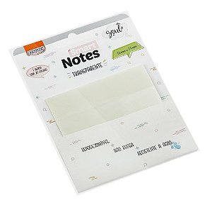 Bloco Smart Notes Transparente - 76mm x 76mm