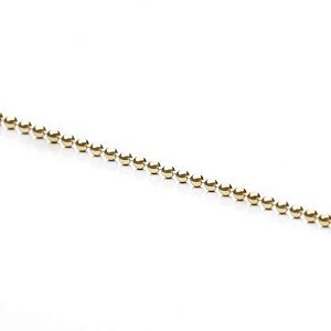 Corrente Ouro 1.5mm - Bolinhas - 10 unid