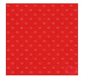 Papel Scrapbook Cardstock Bolinha - Vermelho - 30,5 x 30,5