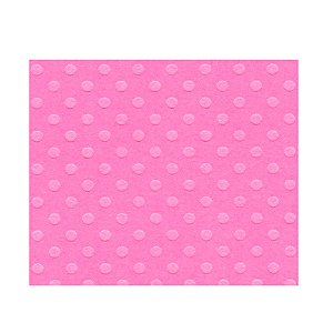 Papel Scrapbook Cardstock Bolinha - Rosa Pink - 30,5 x 30,5