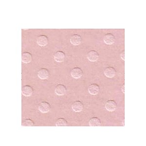 Papel Scrapbook Cardstock Bolinha - Rosa Pastel - 30,5 x 30,5