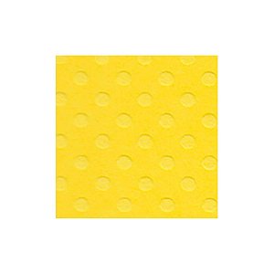 Papel Scrapbook Cardstock Bolinha - Amarelo - 30,5 x 30,5