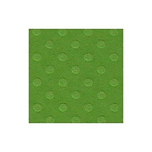 Papel Scrapbook Cardstock Bolinha - Verde Relva - 30,5 x 30,5